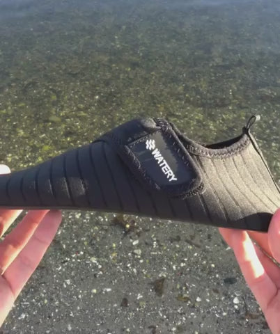 Watery neoprene water shoes for adults - Poseidon - Black