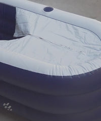 Watery inflatable bathtub - Seal Real - Dark blue