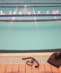 Watery training swimming goggles - Raven Mirror - Dark blue/silver