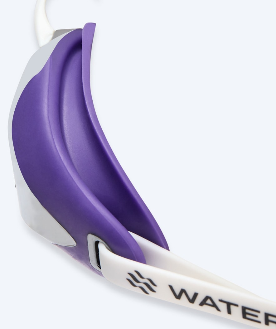 Watery Elite swimming goggles - Poseidon Ultra Mirror - Purple/silver