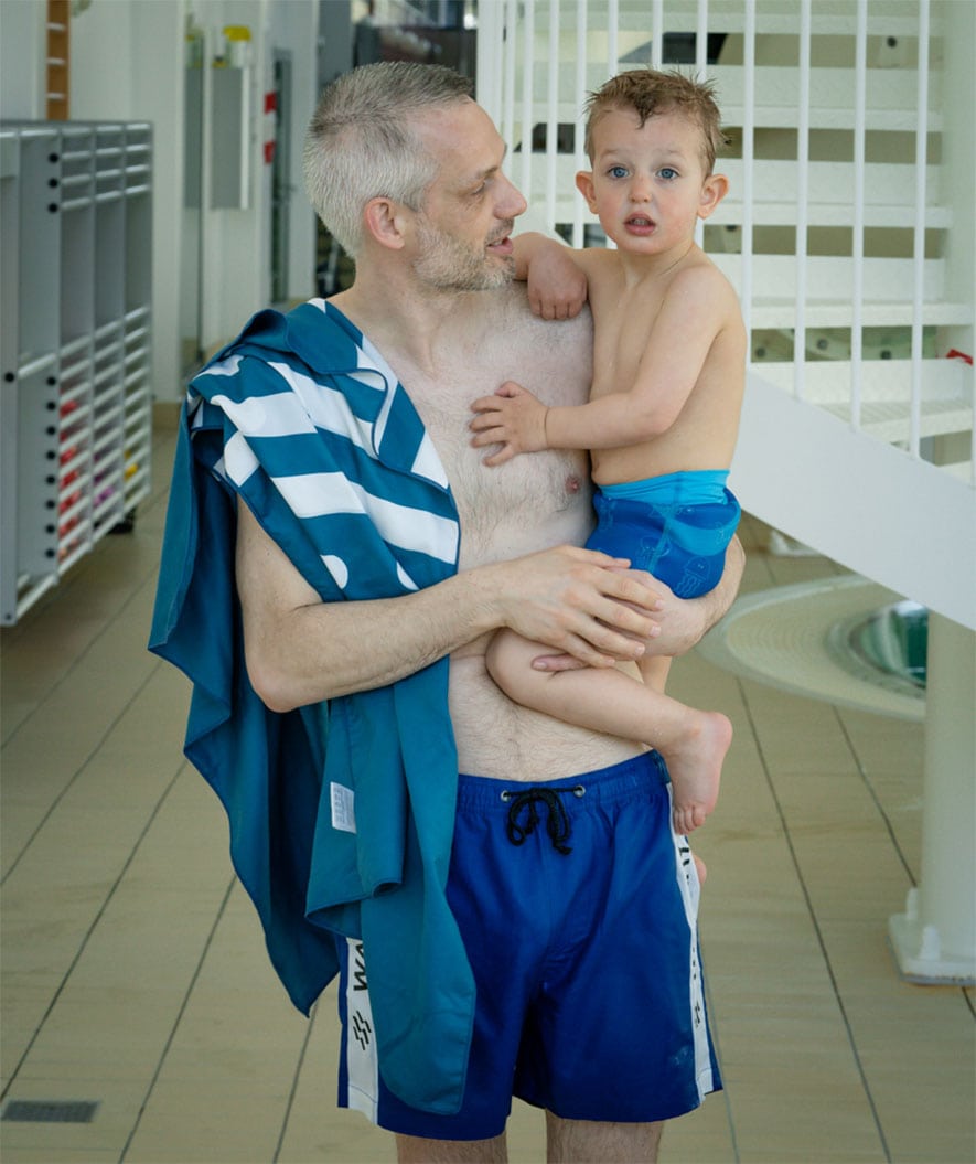 Watery microfiber towel - Eco Nebraska - Blue