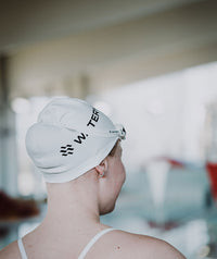 Watery swim cap (from 12 years) - Signature - Fluo green