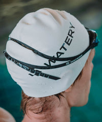 Watery swim cap (from 12 years) - Signature - Fluo green
