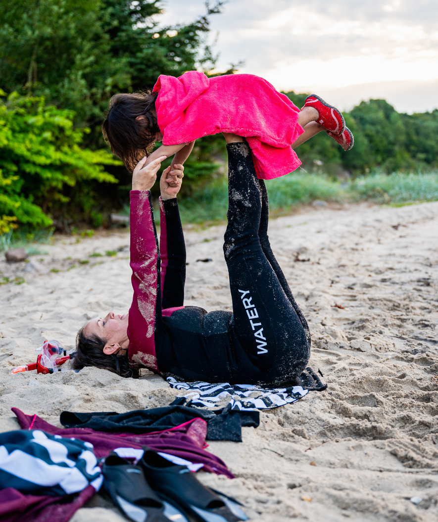 Watery wetsuit for men - Gecko (3mm) - Dust blue