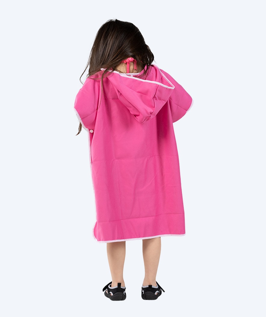 Watery bathing poncho for kids (1-6) - Microfiber - Pink