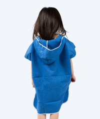 Watery bathing poncho for kids (1-6) - Microfiber - Royal Blue