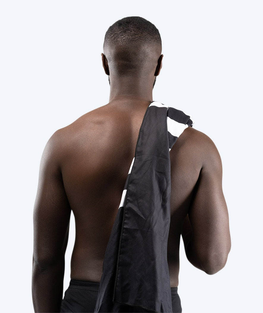 Watery microfiber towel (160 x 80 cm) - Eco Nebraska - Black