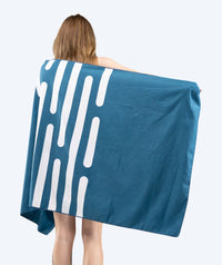 Watery microfiber towel (160 x 80 cm) - Eco Nebraska - Blue
