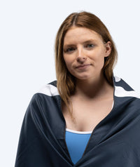 Watery microfiber towel (160 x 80 cm) - Eco Nebraska - Dark blue