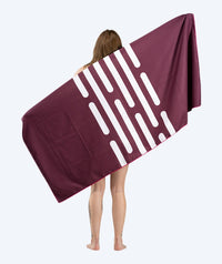 Watery microfiber towel - Eco Nebraska - Dust red