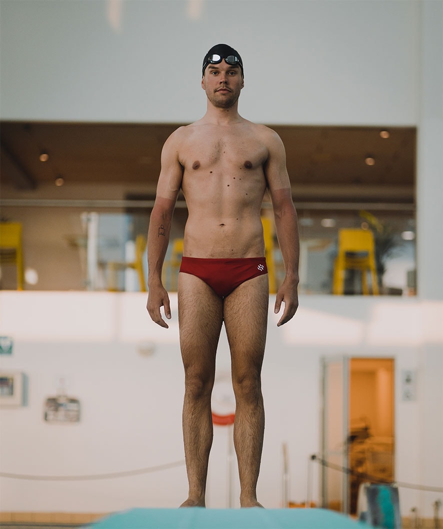 Watery briefs for men - Budgie Eco - Red