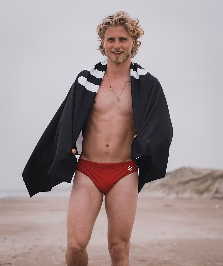 Watery briefs for men - Budgie Eco - Red