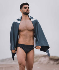 Watery triangular swim trunks for men - Budgie Eco - Grey