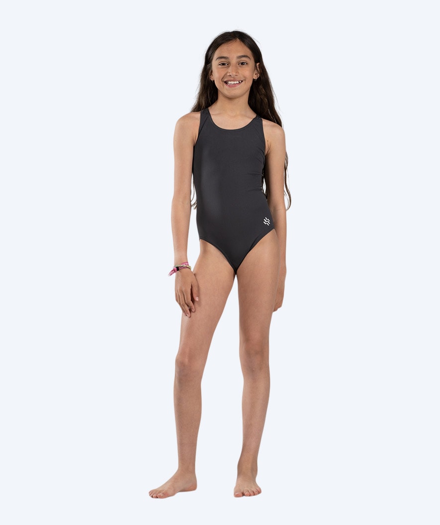 Watery swimsuit for girls - Eco Poolparty - Bone Grey