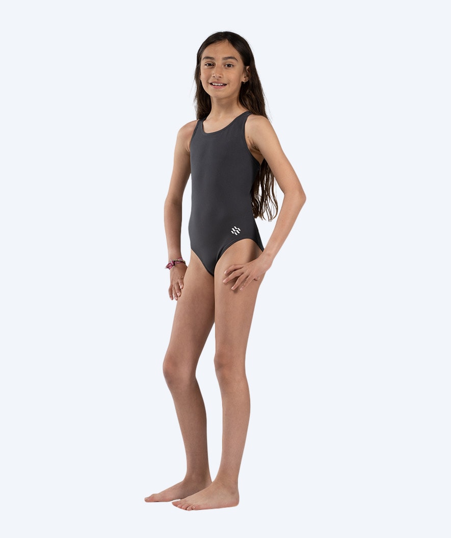 Watery swimsuit for girls - Eco Poolparty - Bone Grey
