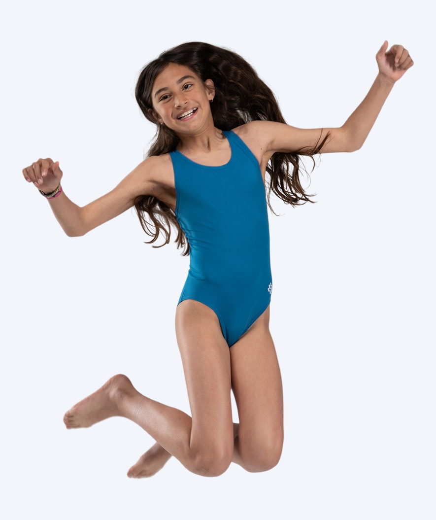 Watery swimsuit for girls - Eco Poolparty - Nordic Blue