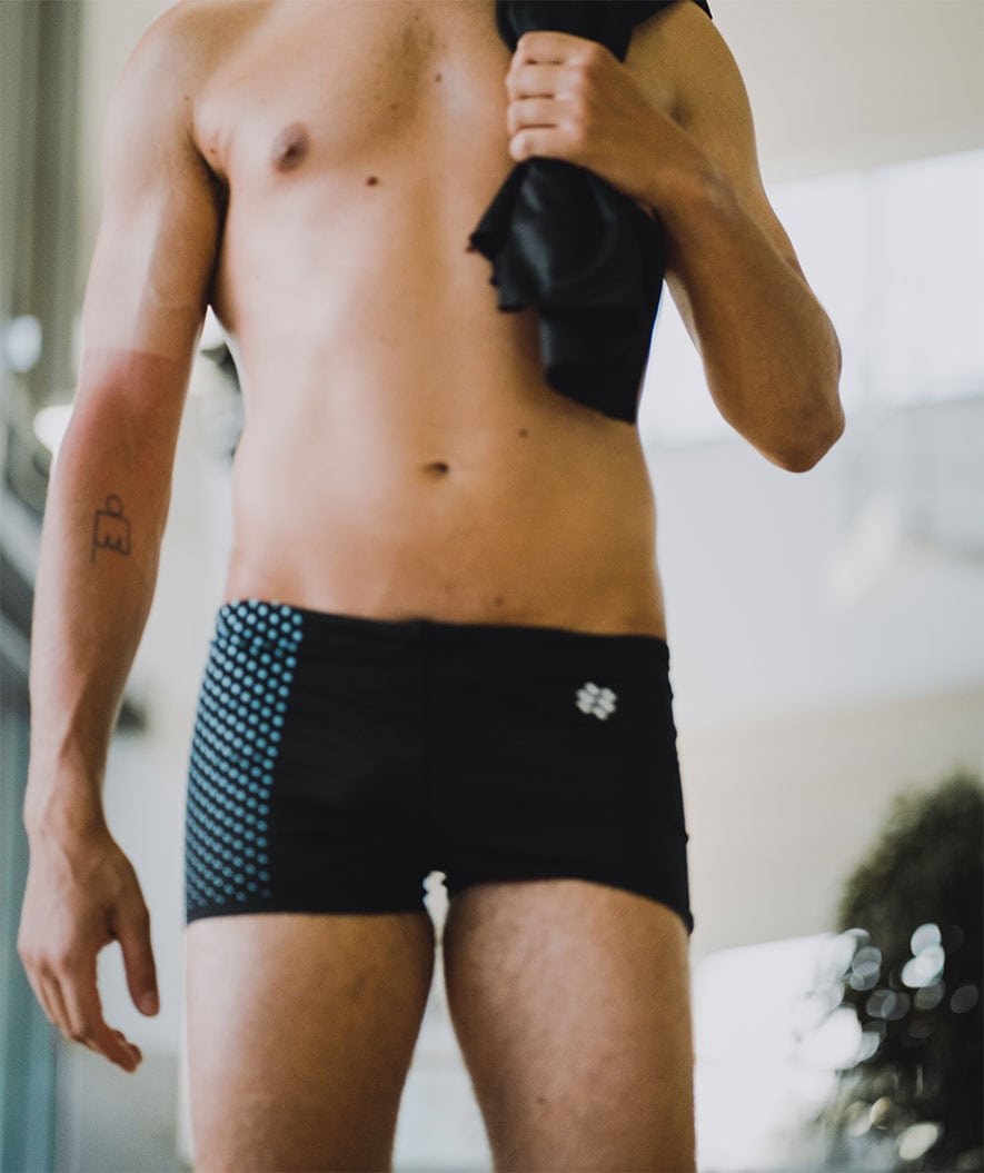 Watery trunks for men - Flaming Vegas Eco - Blue Sporty