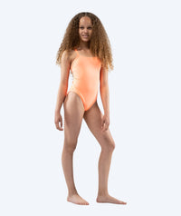Watery swimsuit for girls - Freestyler Solid - Coral