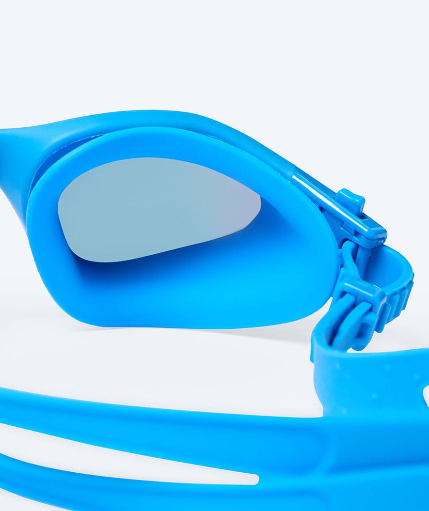 Watery exercise swim goggles - Raven Mirror - Light blue/gold