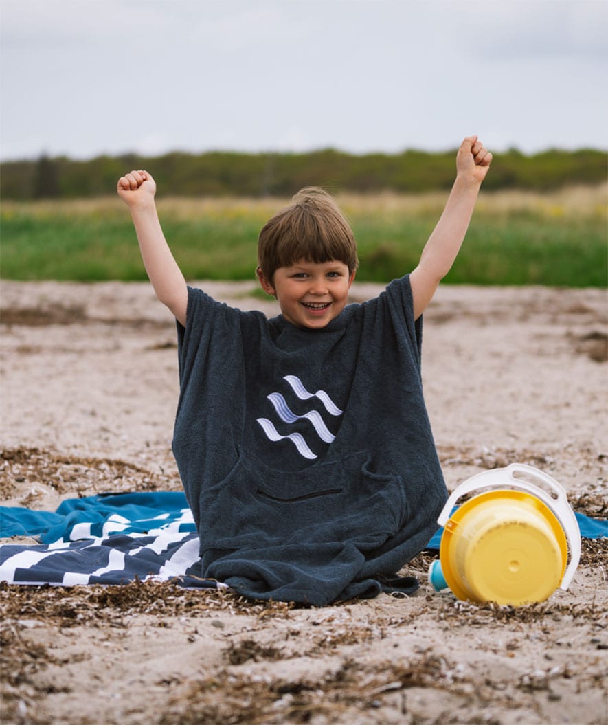 Watery microfiber towel - Eco Nebraska - Black