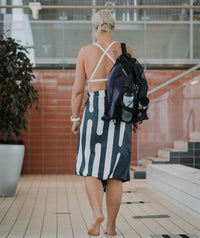 Watery microfiber towel - Eco Nebraska - Black