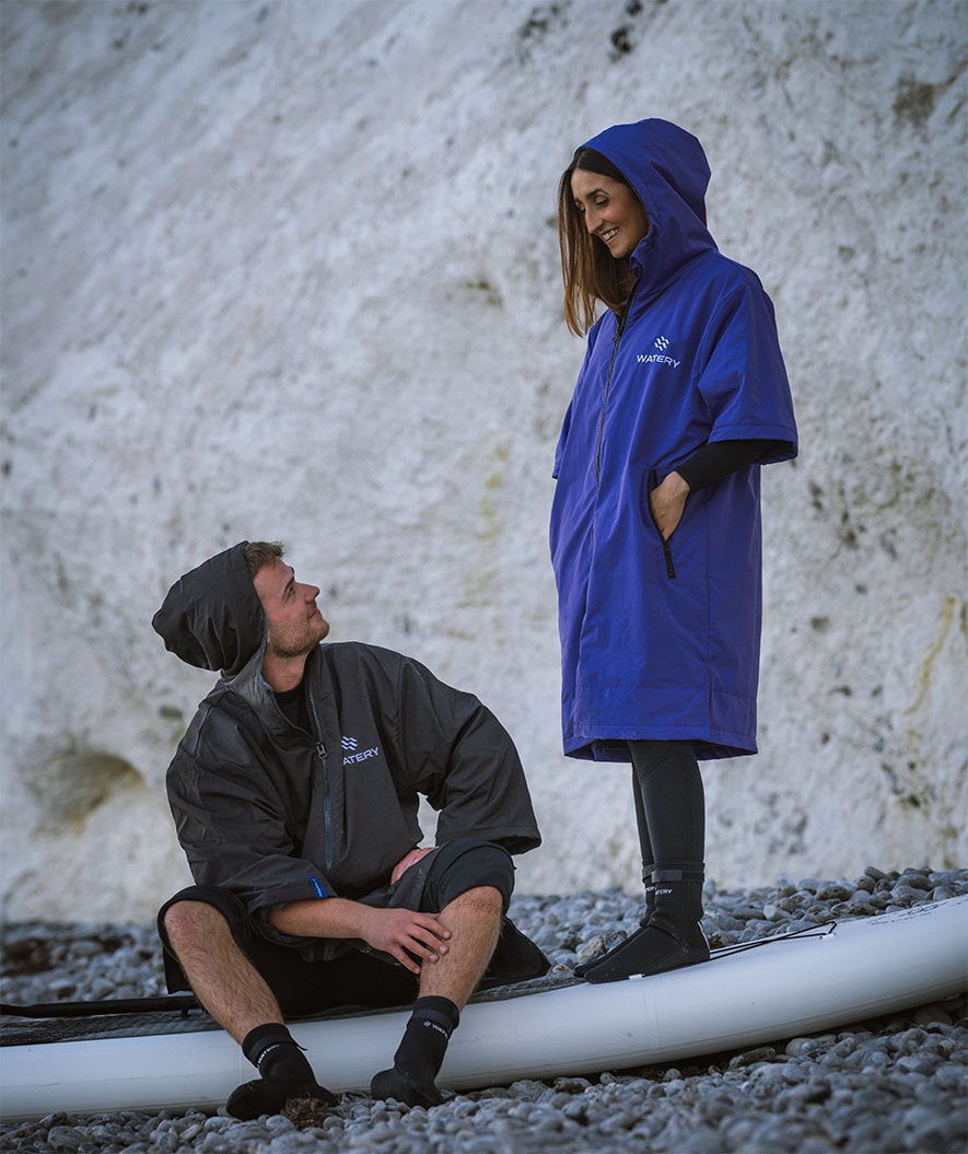 Watery surf poncho - Waterproof - Purple